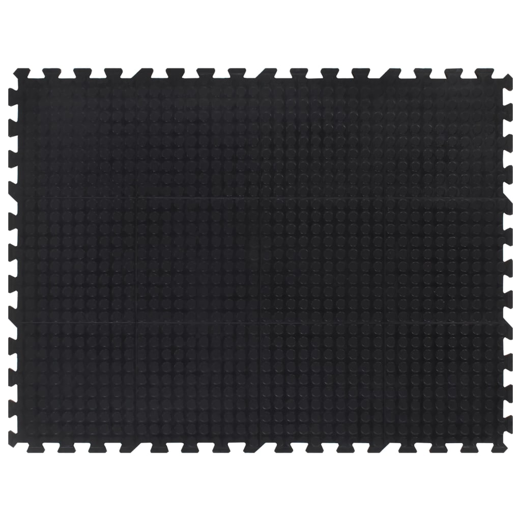 E-shop vidaXL Gumová podlahová dlaždica čierna 12 mm 90x120 cm