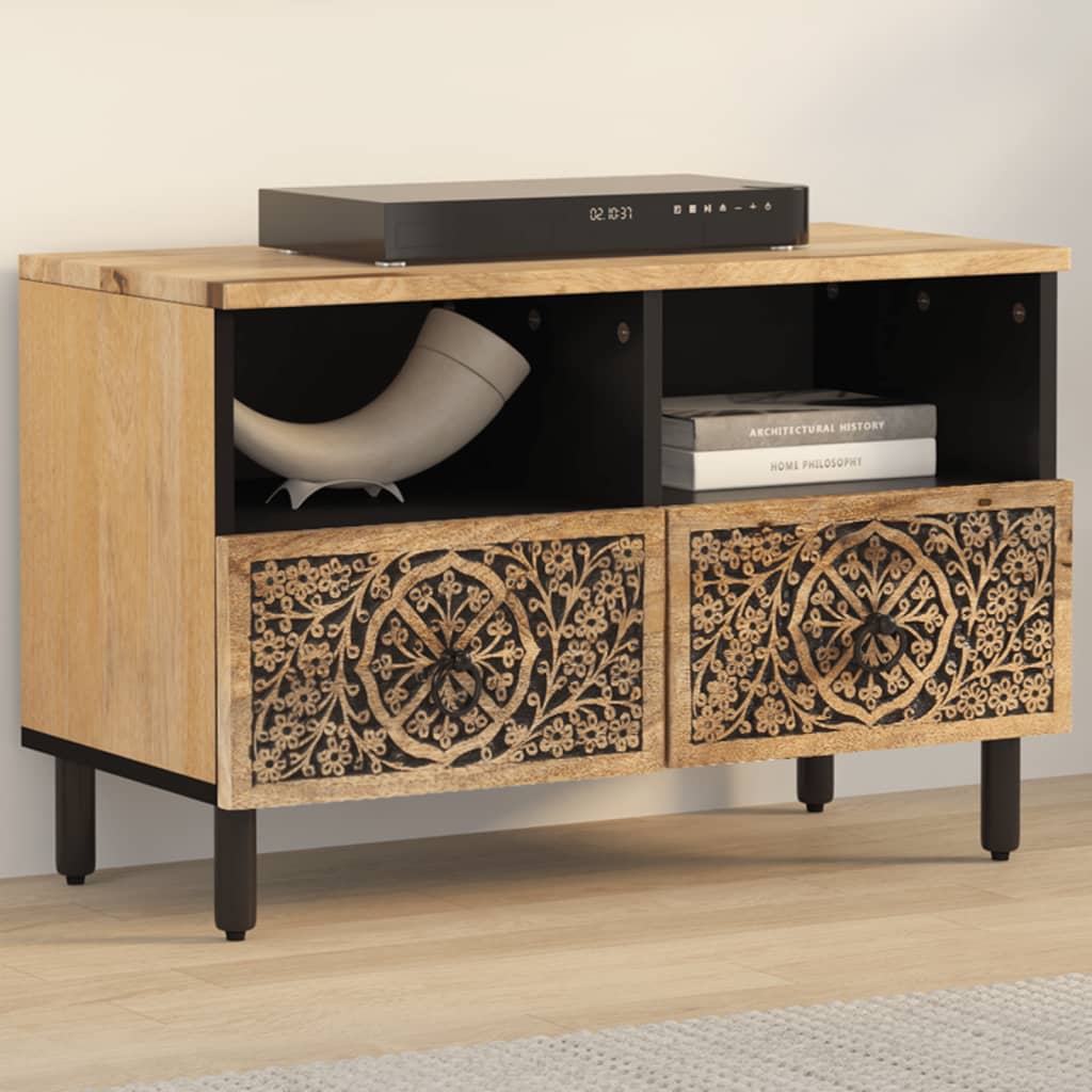 E-shop vidaXL TV skrinka 70x33x46 cm masívne mangovníkové drevo