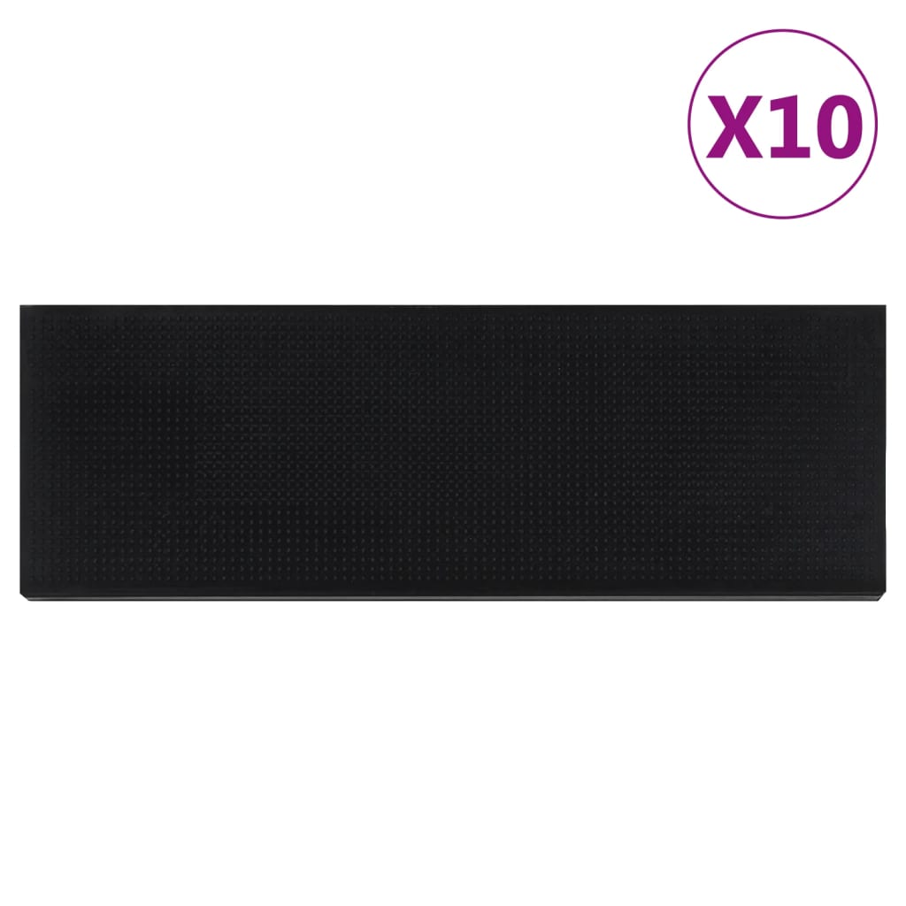 E-shop vidaXL Schodiskové stupne 10 ks 25x75 cm guma