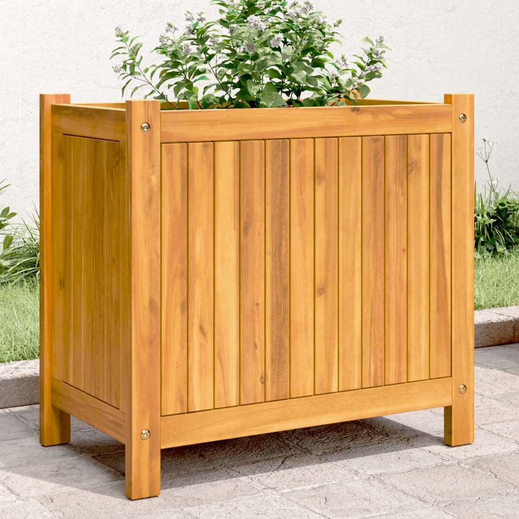 E-shop vidaXL Záhradný kvetináč s vložkou 54x31x50 cm, akáciový masív
