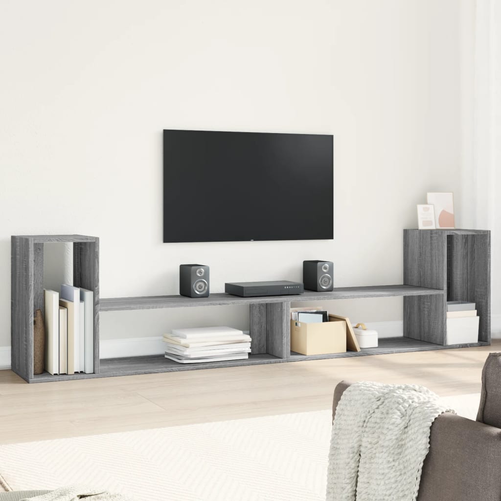 E-shop vidaXL TV skrinky 2 ks sivé sonoma 100x30x50 kompozitné drevo
