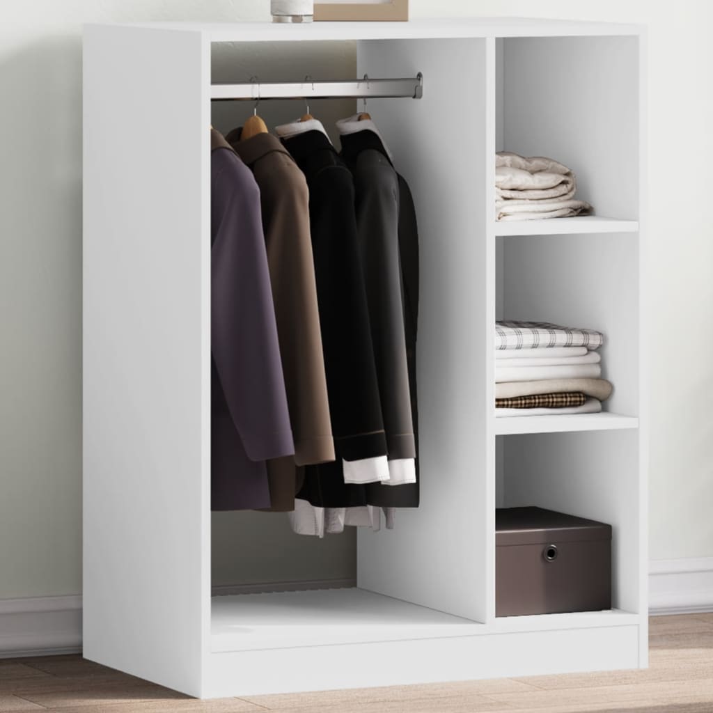 E-shop vidaXL Šatník biely 77x48x102 cm kompozitné drevo