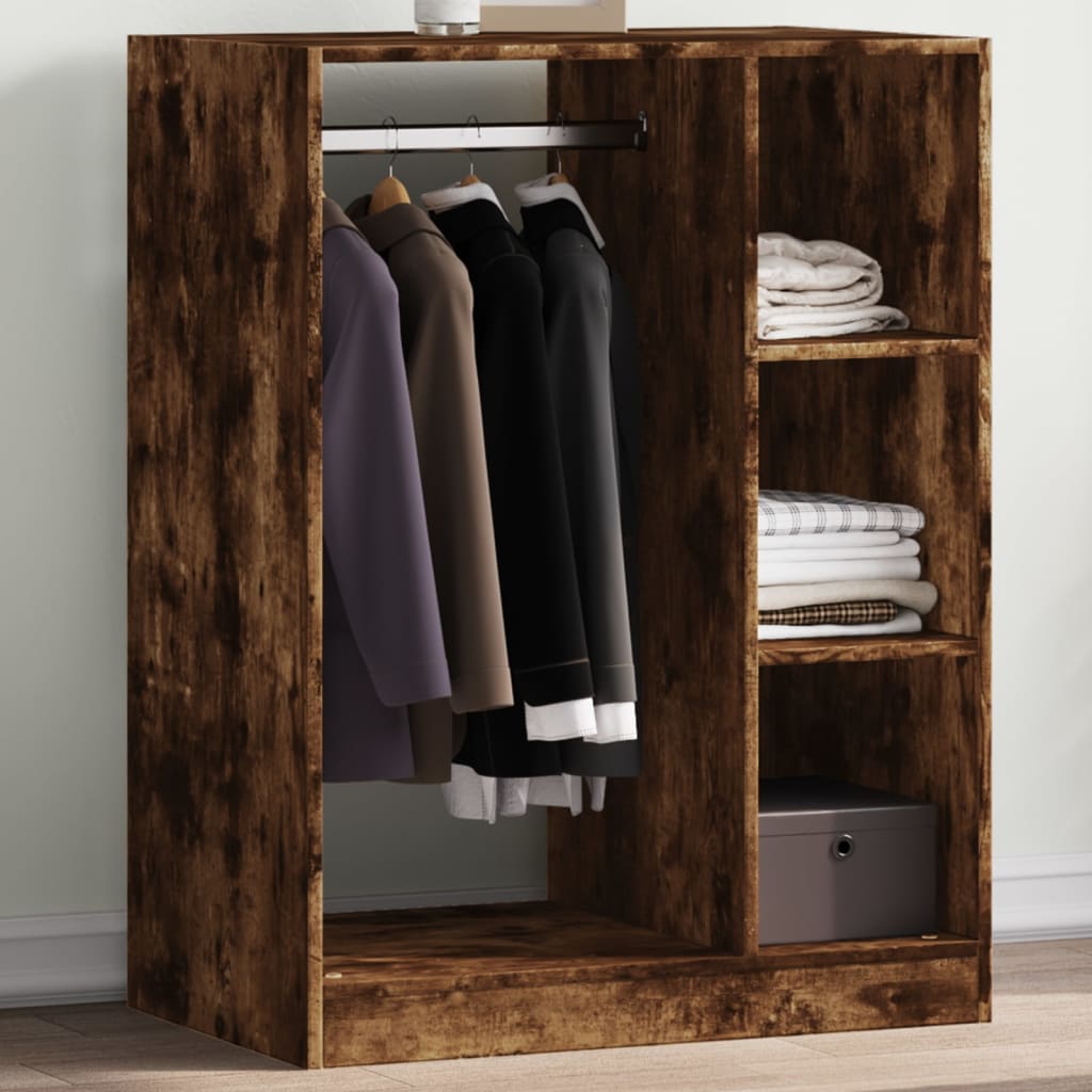 E-shop vidaXL Šatník dymový dub 77x48x102 cm kompozitné drevo