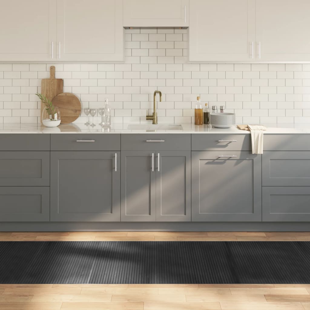 E-shop vidaXL Koberec obdĺžnikový sivý 80x500 cm bambus