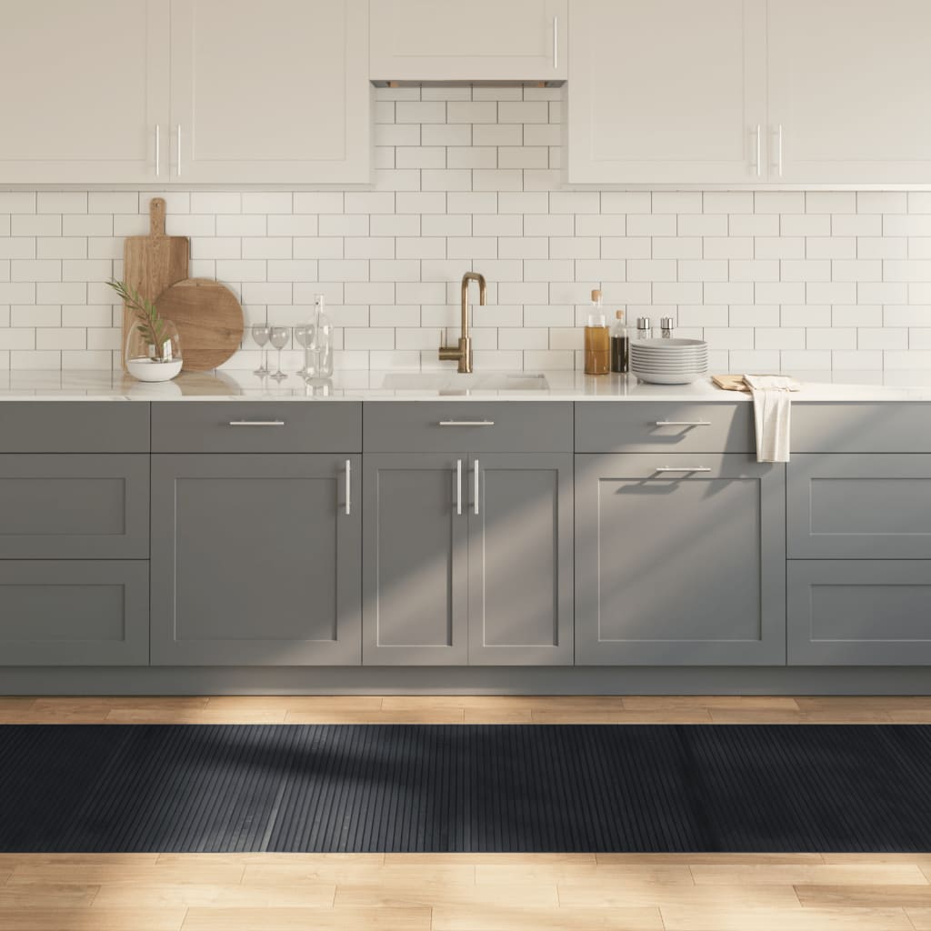E-shop vidaXL Koberec obdĺžnikový čierny 80x500 cm bambus