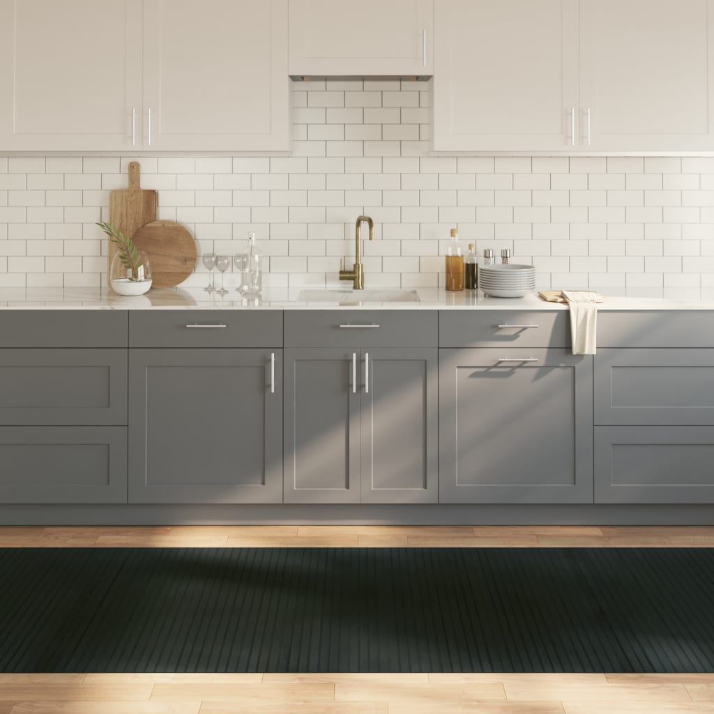 E-shop vidaXL Koberec obdĺžnikový sivý 100x500 cm bambus