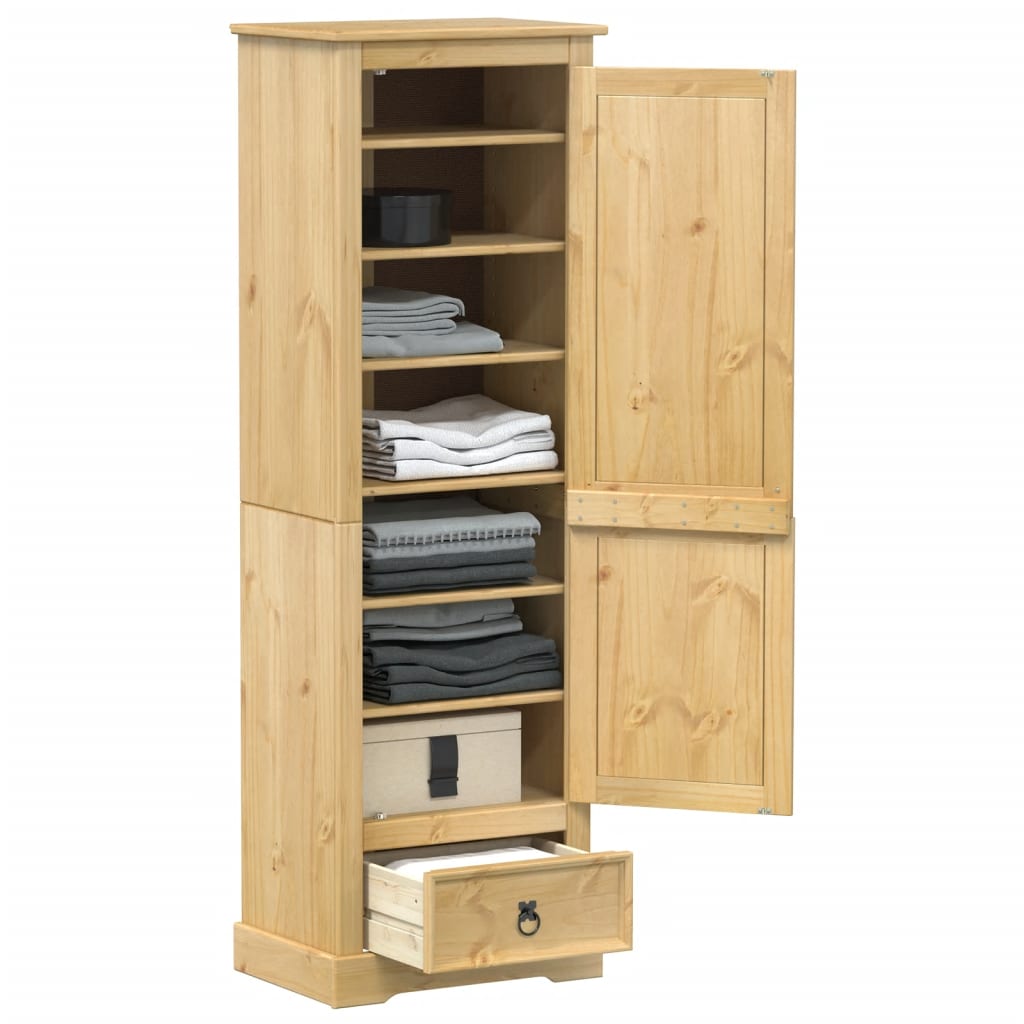 E-shop vidaXL Šatník Corona 55x38x170 cm borovicový masív