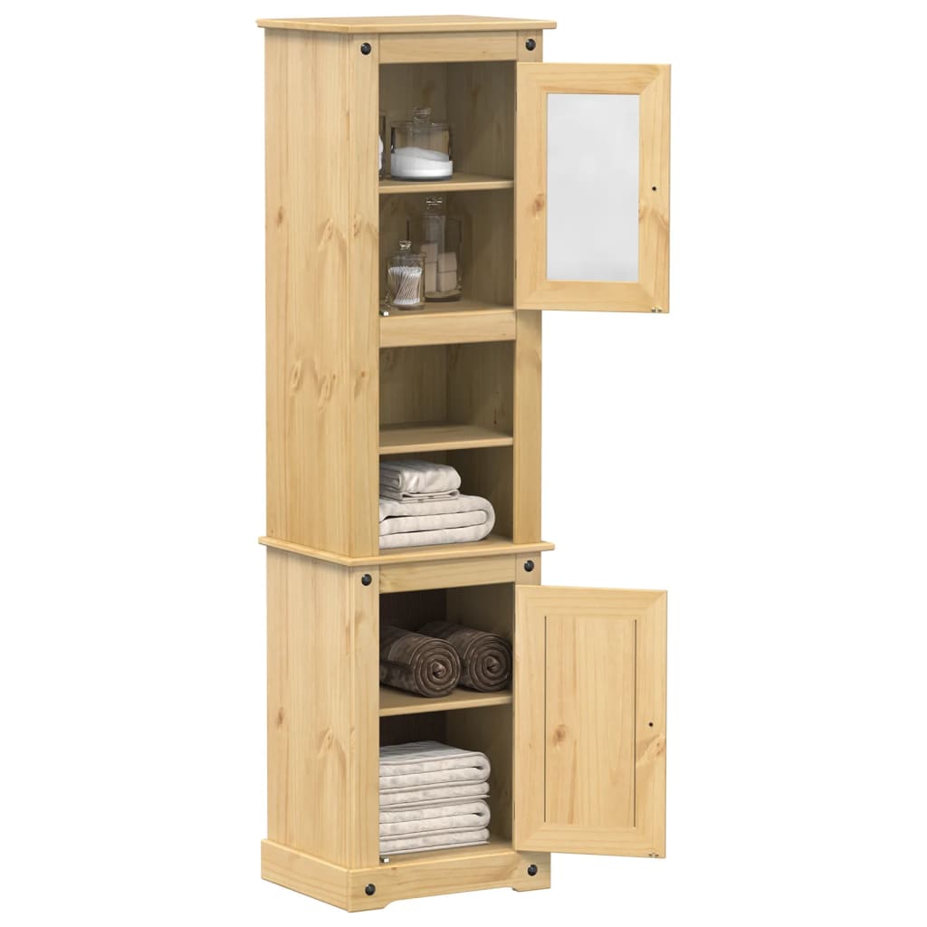 E-shop vidaXL Kúpeľňová skrinka Corona 50x40x185 cm borovicový masív