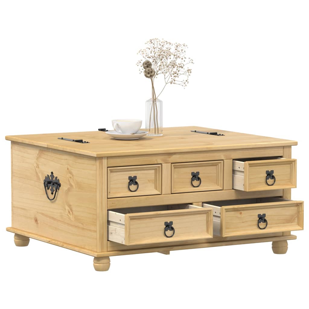 E-shop vidaXL Úložný box Corona 90x78x45 cm borovicový masív