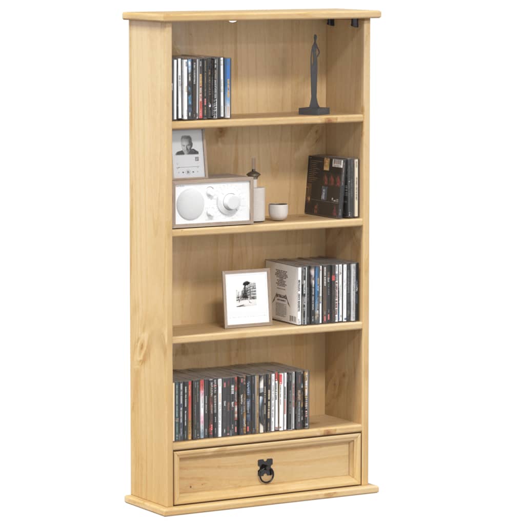 E-shop vidaXL Skrinka na CD Corona 52x17,5x103 cm borovicový masív