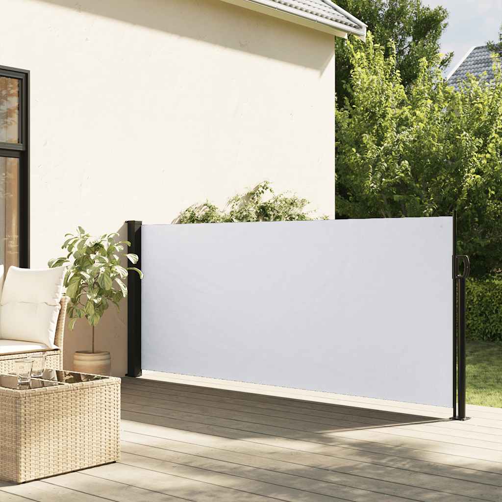 E-shop vidaXL Zaťahovacia bočná markíza, biela 100x300 cm