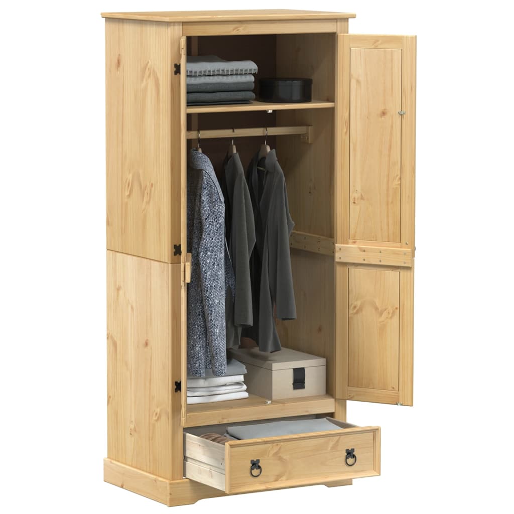 E-shop vidaXL Šatník Corona 76x50x170 cm borovicový masív