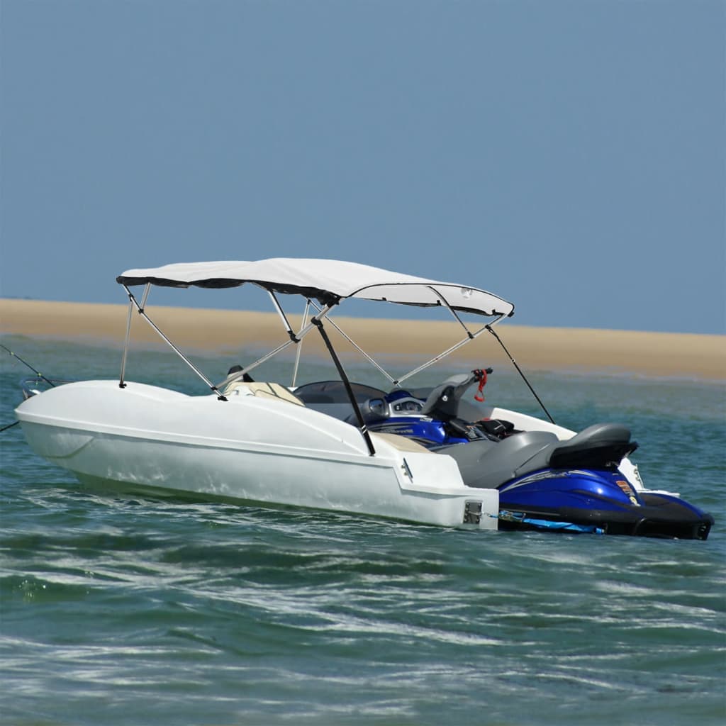E-shop vidaXL Strieška Bimini so 4 oblúkmi a stenami 243x(170-182)x137 cm