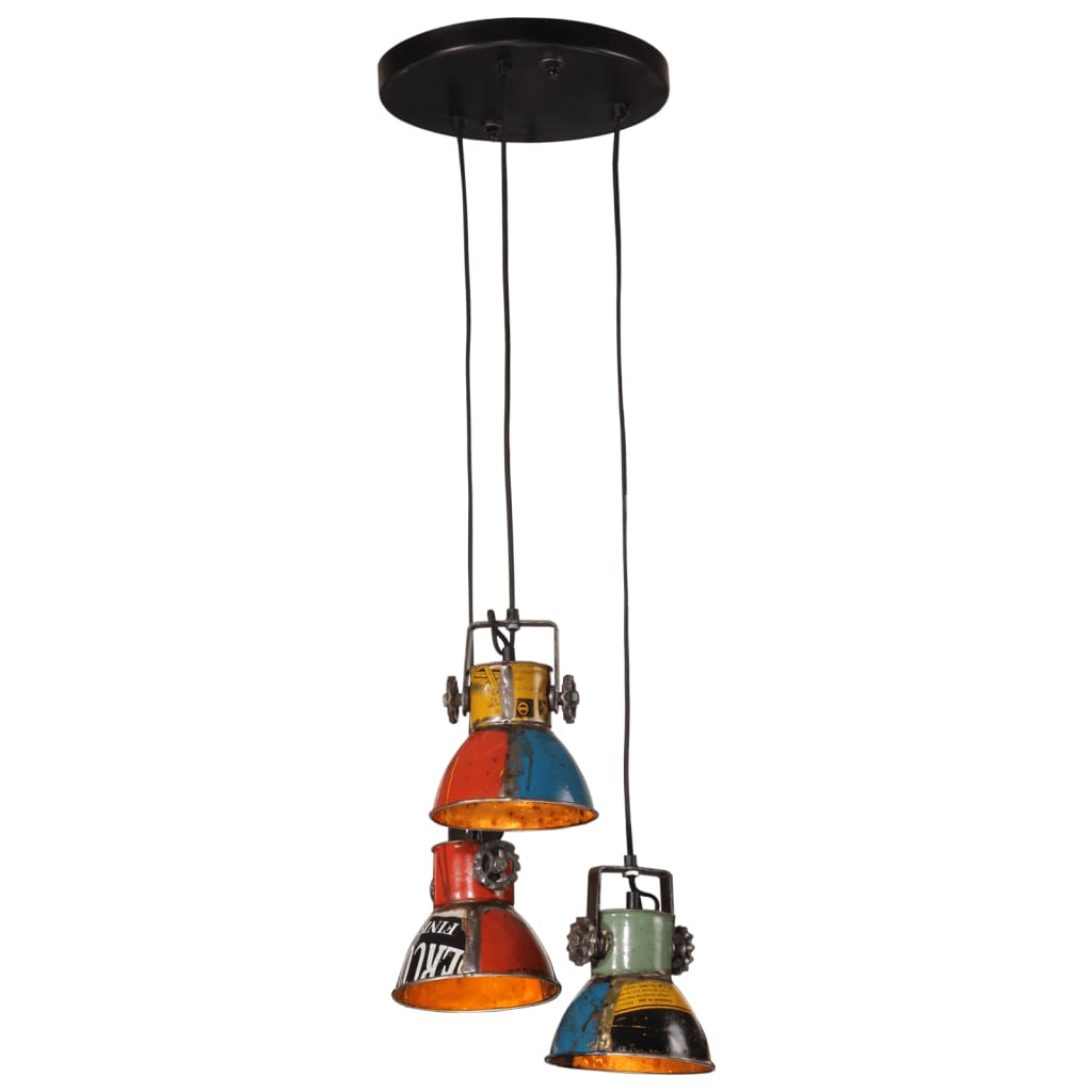 E-shop vidaXL Závesná lampa 25 W viacfarebná 30x30x100 cm E27