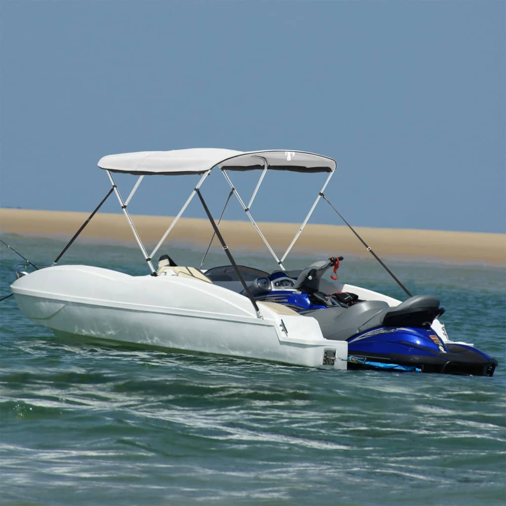 E-shop vidaXL Strieška Bimini s 3 oblúkmi a sieť. stenami 183x(185-198)x137cm
