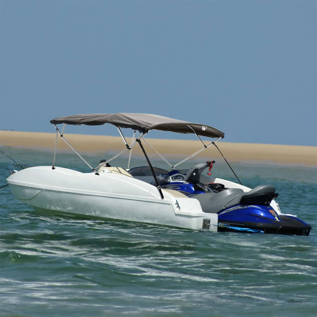 E-shop vidaXL Strieška Bimini so 4 oblúkmi a stenami 243x(185-198)x137 cm