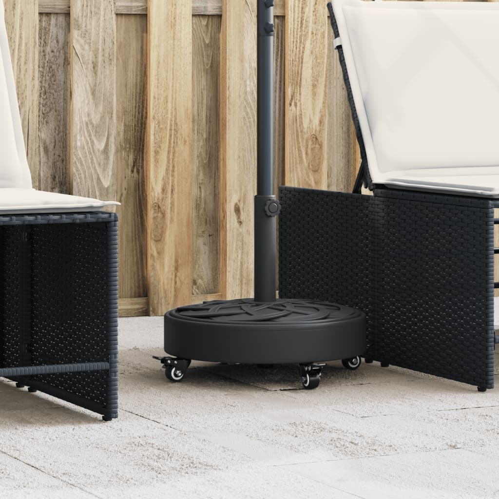 E-shop vidaXL Podstavec pod slnečník s kolesami pre Ø38/48 mm tyče 27 kg kruh