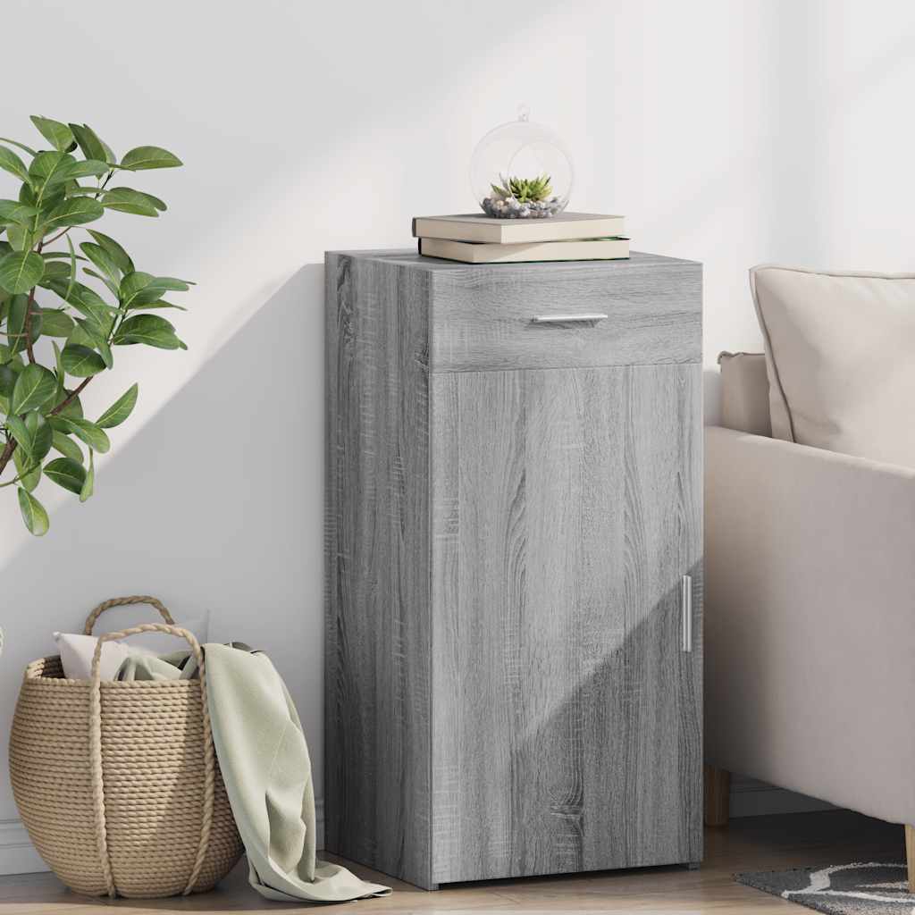 E-shop vidaXL Komoda sivý dub sonoma 45x42,5x93 cm kompozitné drevo