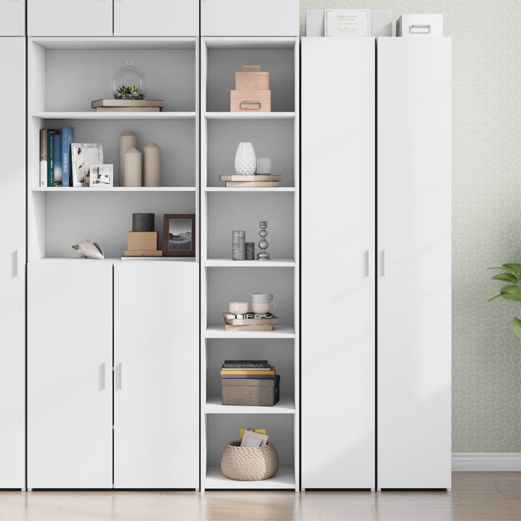E-shop vidaXL Vysoká skrinka biela 40x41x185 cm kompozitné drevo
