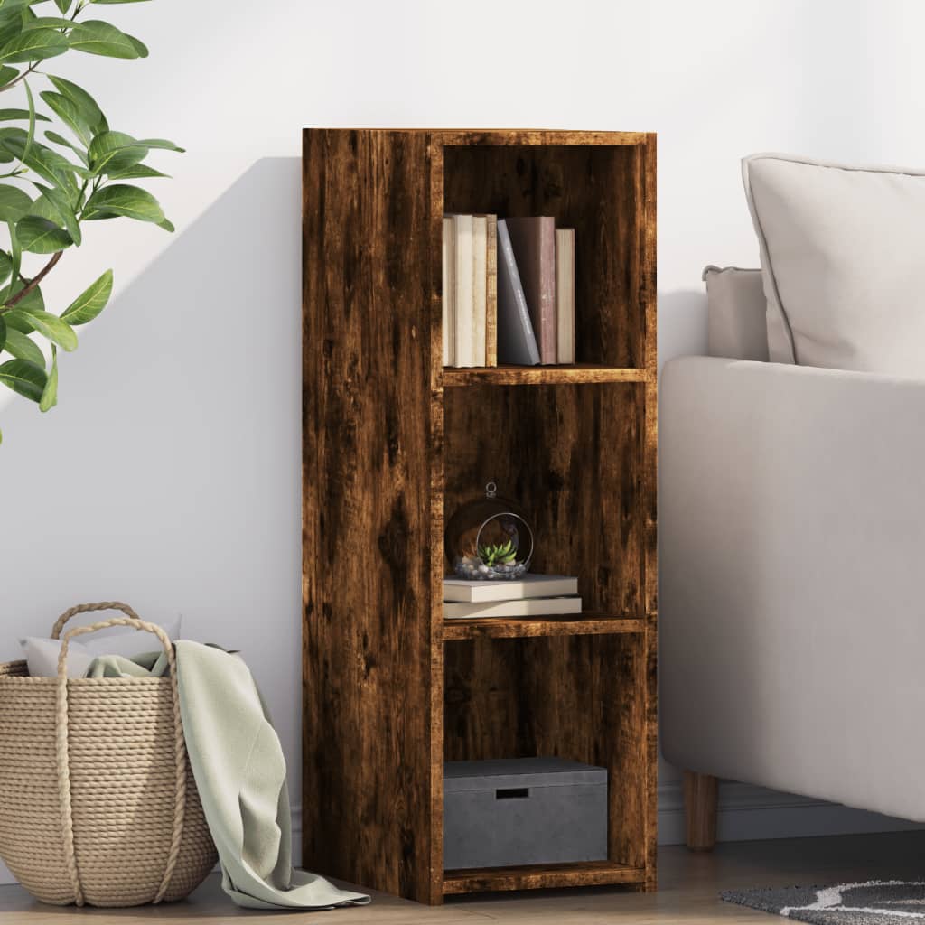 E-shop vidaXL Komoda dymový dub 30x41x93 cm kompozitné drevo