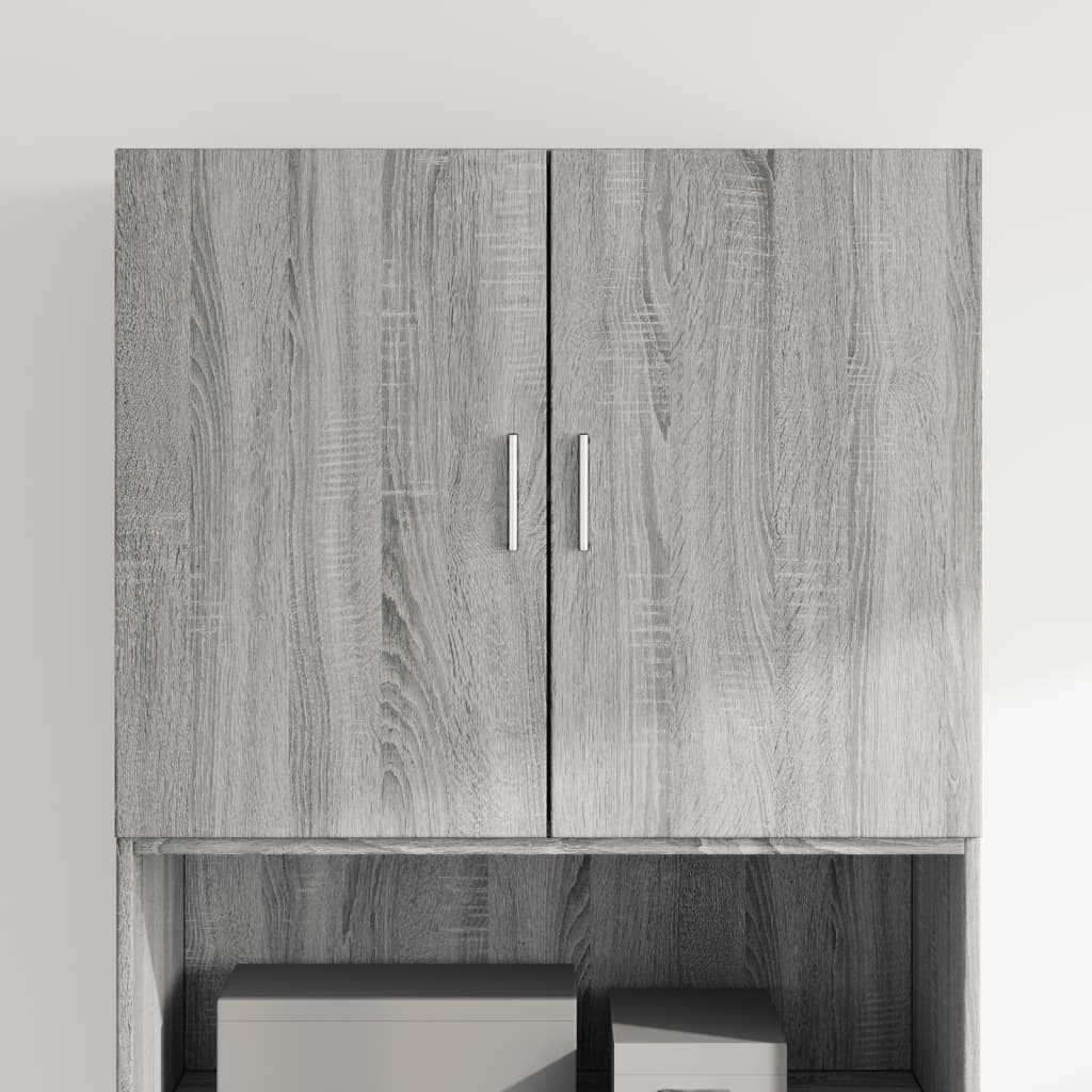 E-shop vidaXL Nástenná skrinka, sivá sonoma 80x42,5x64 cm kompozitné drevo