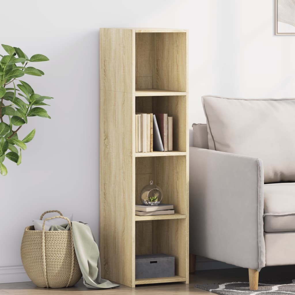 E-shop vidaXL Vysoká skrinka 30x41x124 cm dub sonoma kompozitné drevo