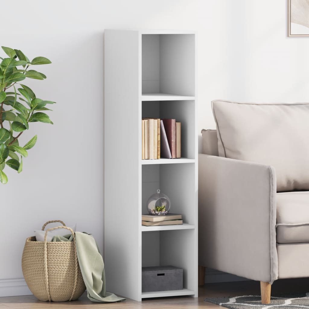 E-shop vidaXL Vysoká skrinka 30x41x124 cm biela kompozitné drevo
