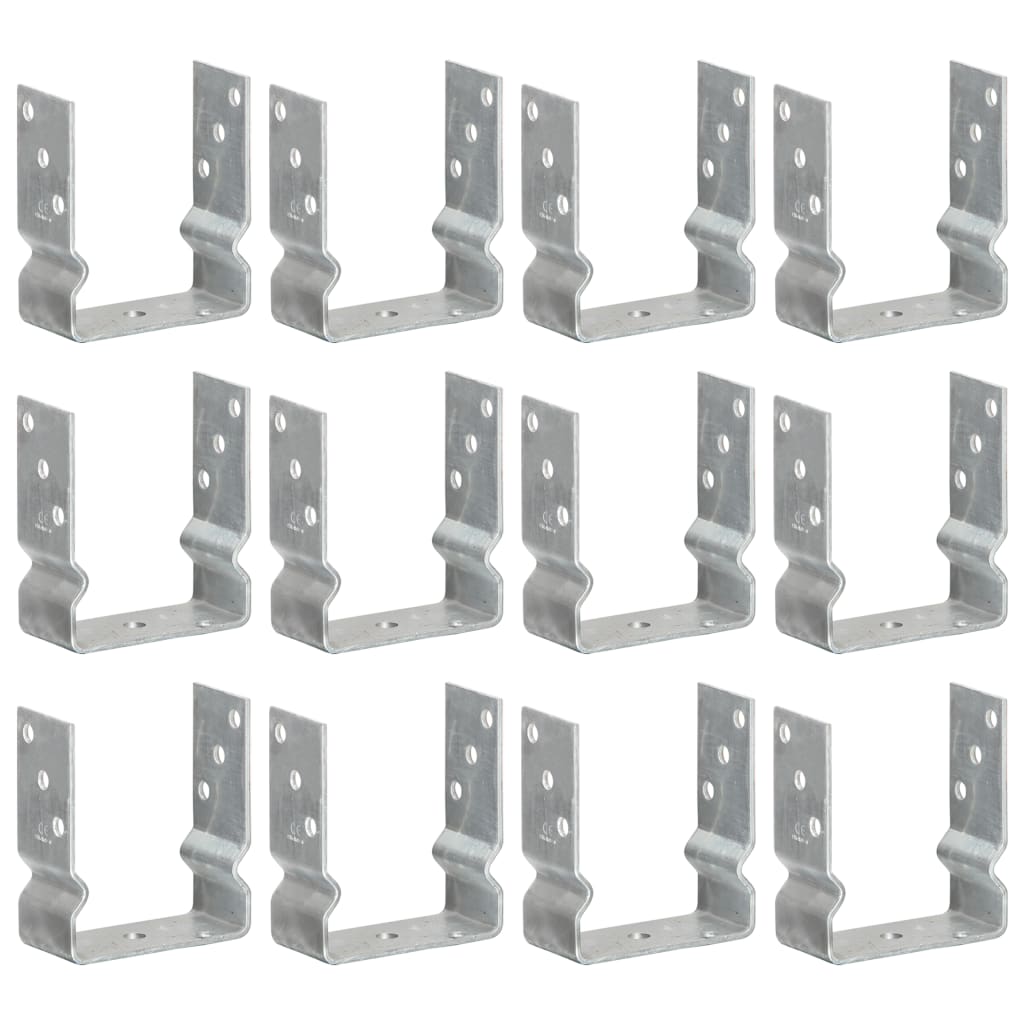 E-shop vidaXL Kotviace pätky 12 ks strieborné 12x6x15 cm pozinkovaná oceľ