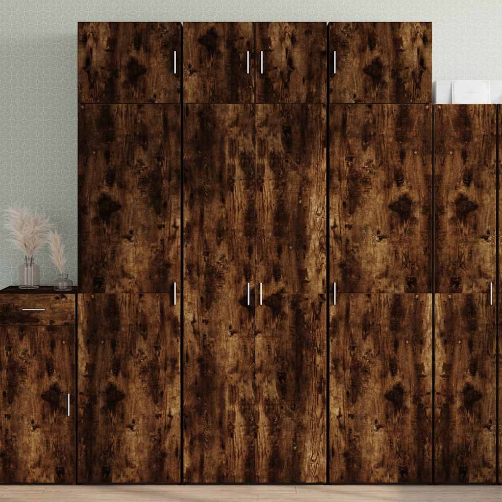 E-shop vidaXL Úložná skrinka dymový dub 70x42,5x225 cm kompozitné drevo