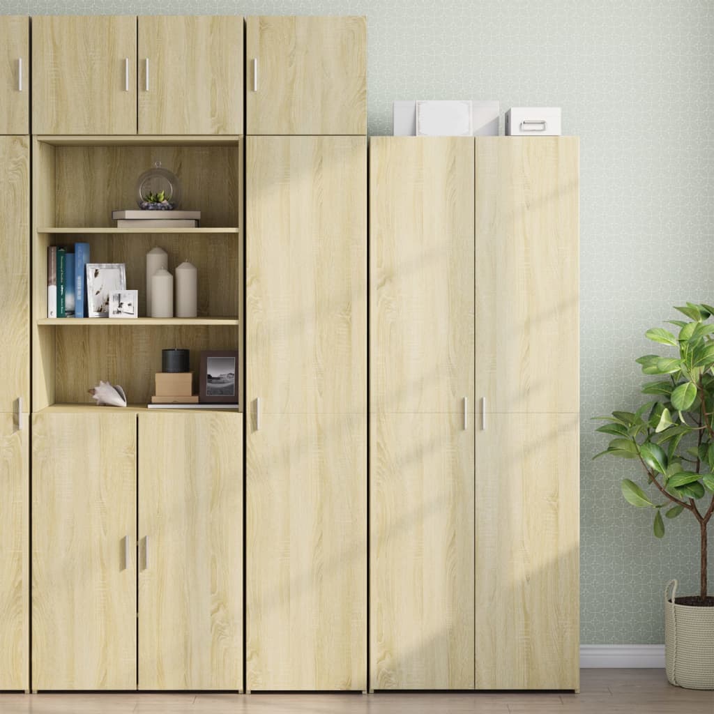E-shop vidaXL Úzka úložná skrinka dub sonoma 40x42,5x225 cm kompozitné drevo