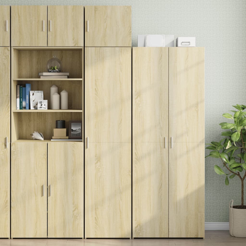 E-shop vidaXL Úložná skrinka dub sonoma 45x42,5x225 cm kompozitné drevo