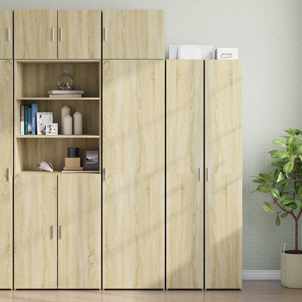 E-shop vidaXL Úzka úložná skrinka dub sonoma 50x42,5x225 cm kompozitné drevo