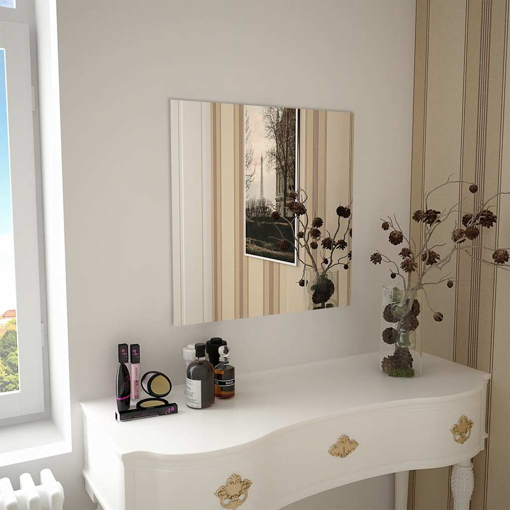 E-shop vidaXL Nástenné zrkadlo 60x60 cm štvorcové sklo