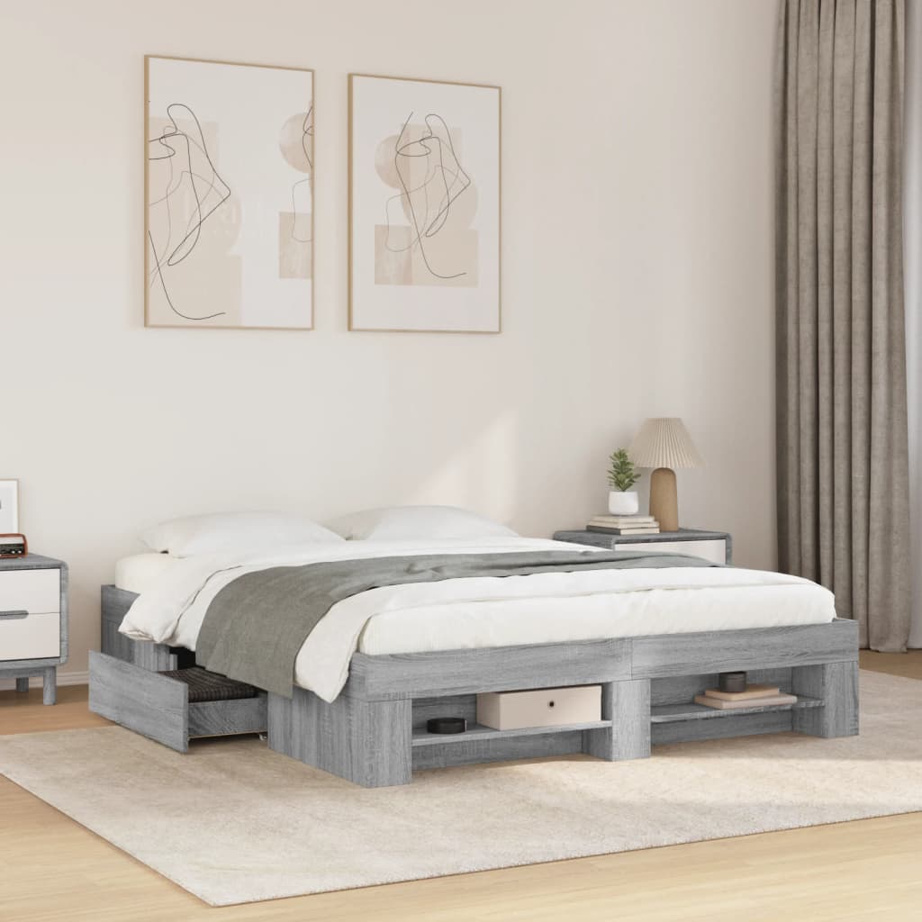E-shop vidaXL Posteľný rám bez matraca 160x200 cm kompozitné drevo