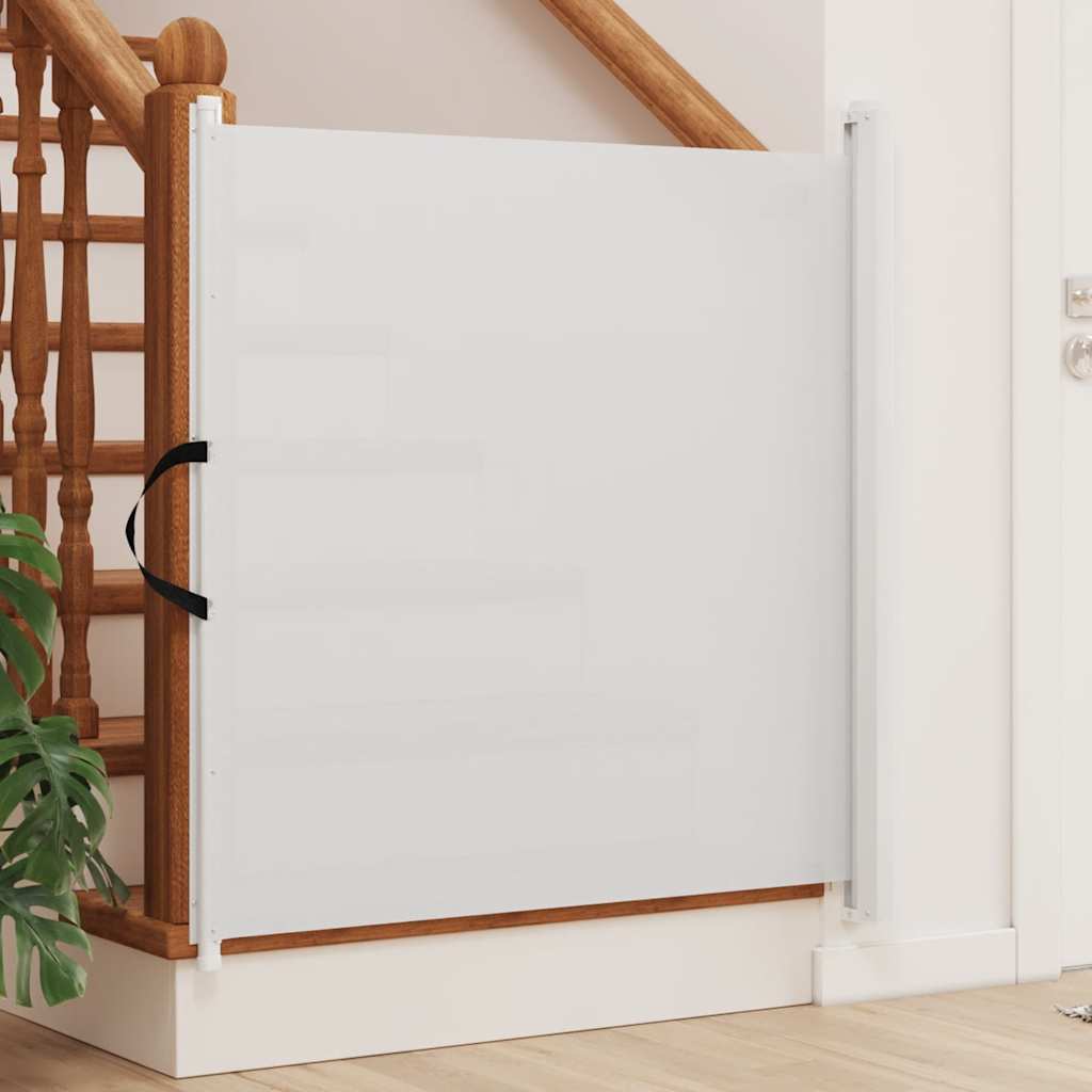E-shop vidaXL Zaťahovacia bránka pre domáce zvieratá biela 102,5x125 cm