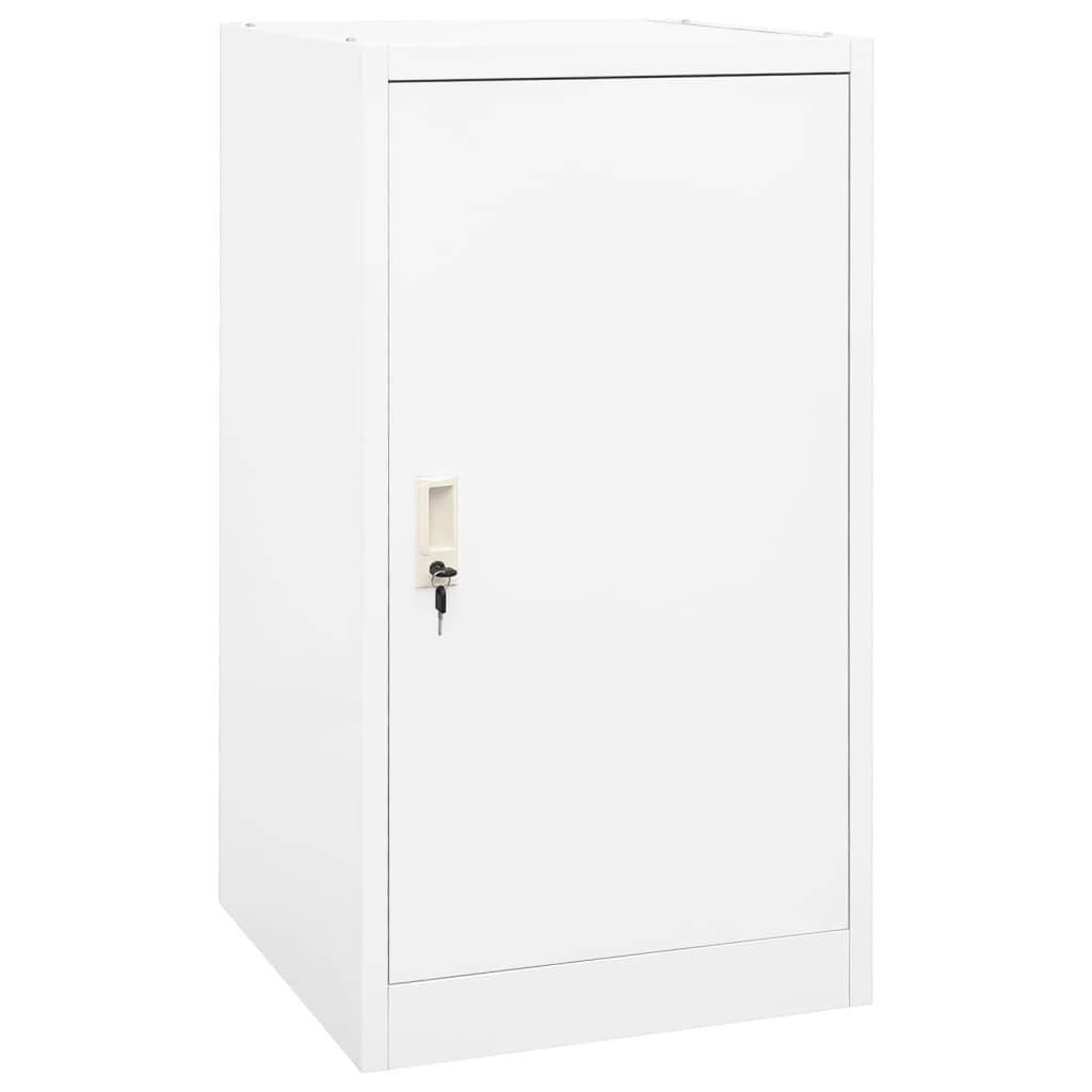 E-shop vidaXL Skriňa na sedlo biela 53x53x105 cm oceľová