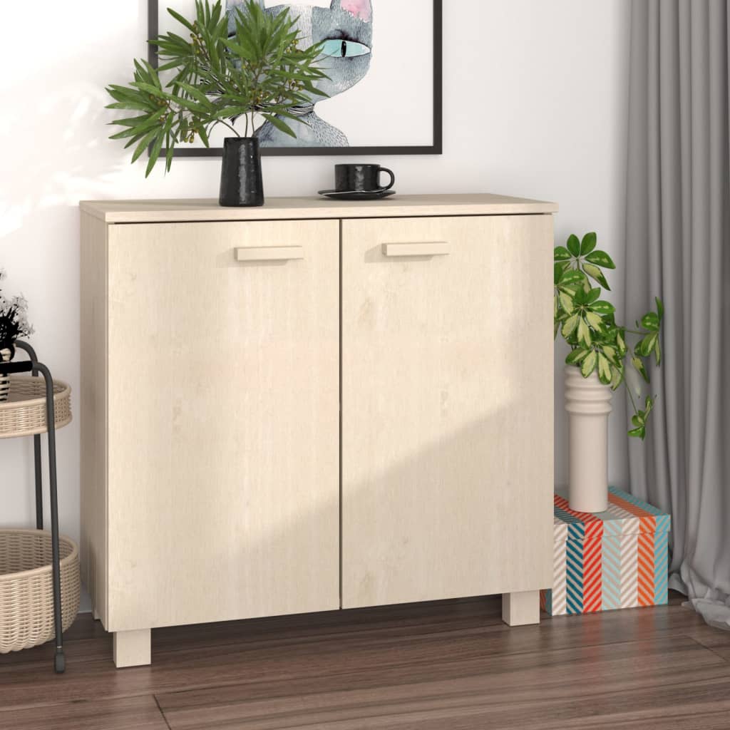 E-shop vidaXL Komoda HAMAR, medovo hnedá 85x35x80 cm, borovicový masív