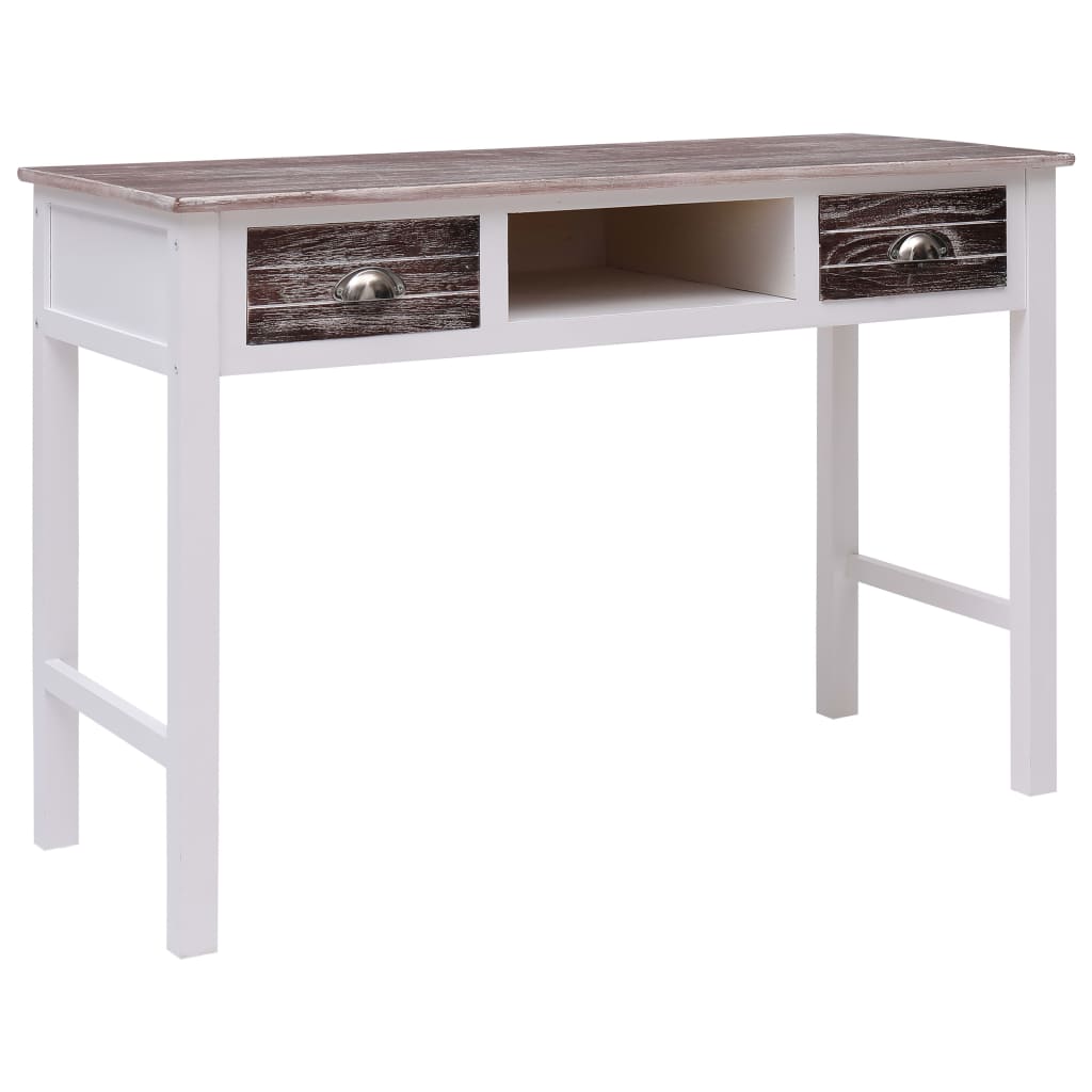 E-shop vidaXL Písací stôl hnedý 110x45x76 cm drevený