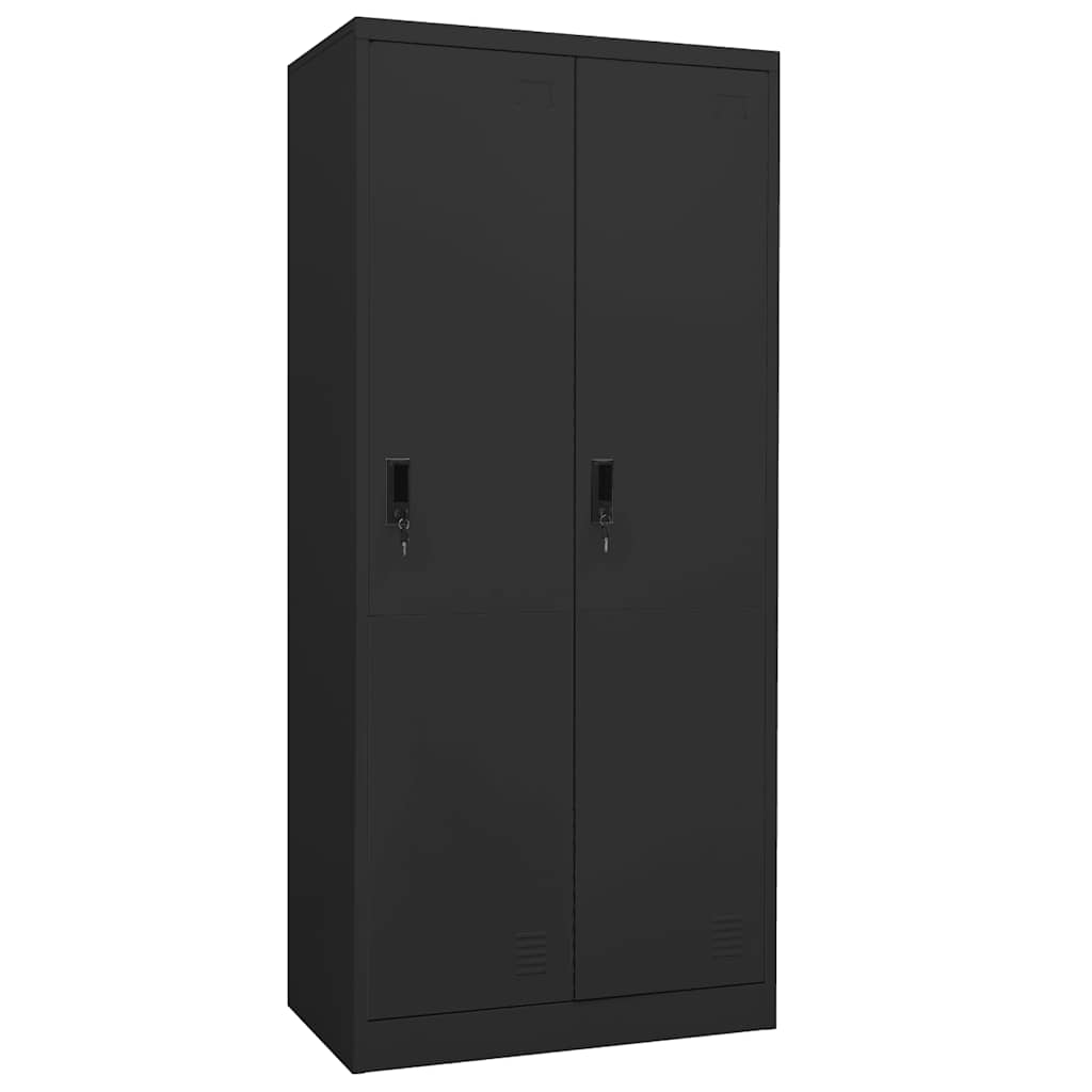 E-shop vidaXL Šatník antracitový 80x50x180 cm oceľový