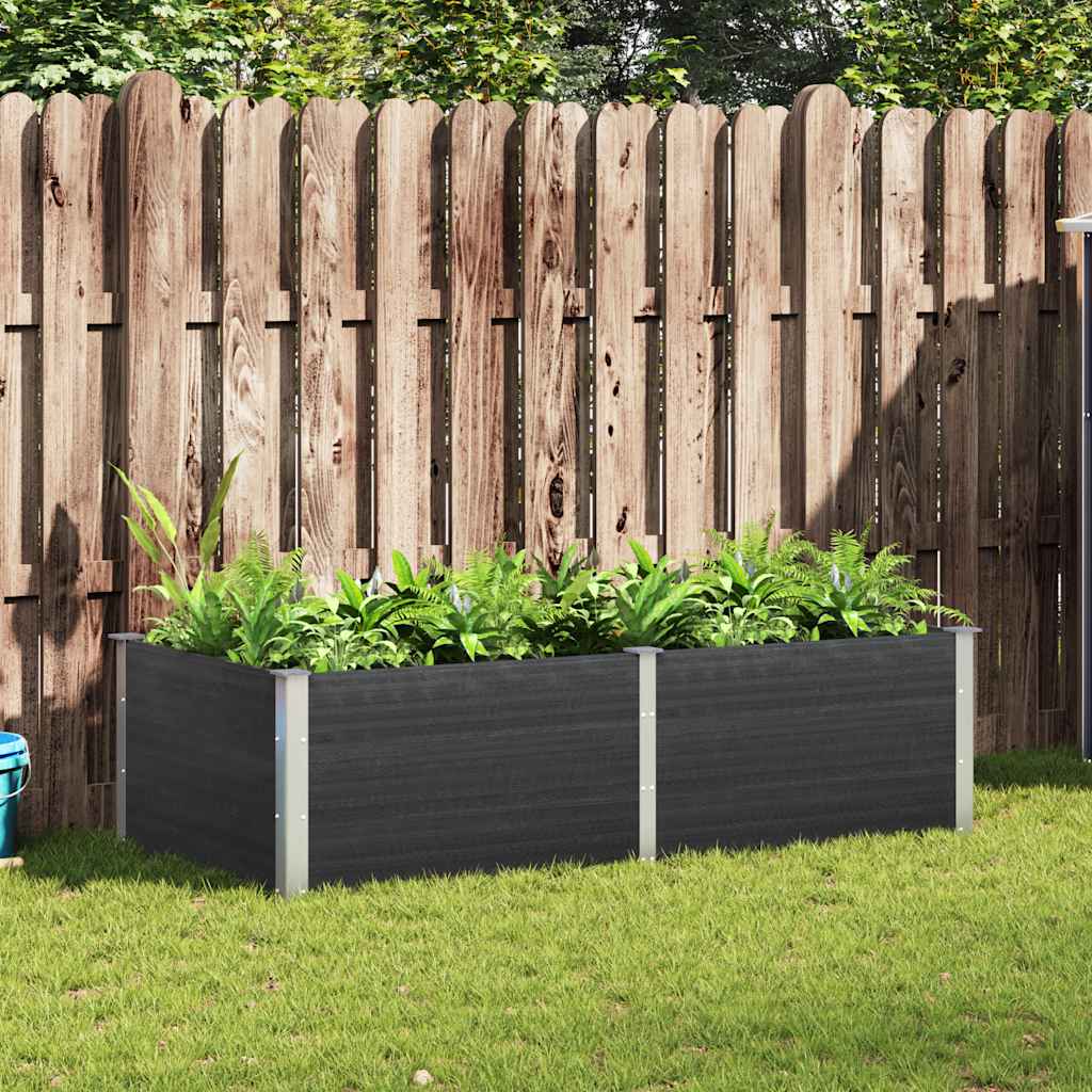 E-shop vidaXL Vyvýšený záhradný záhon 200x100x54 cm WPC sivý