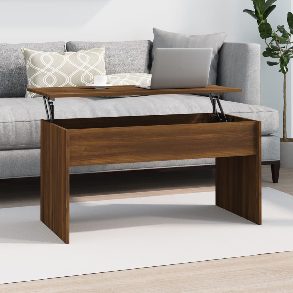 E-shop vidaXL Konferenčný stolík hnedý dub 102x50,5x52,5 cm spracované drevo