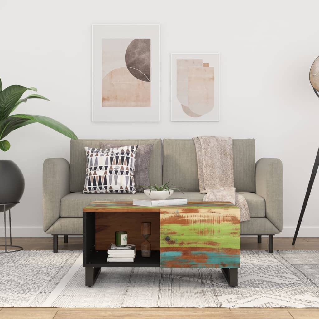 E-shop vidaXL Konferenčný stolík 80x50x40 cm recyklovaný masív a sprac. drevo