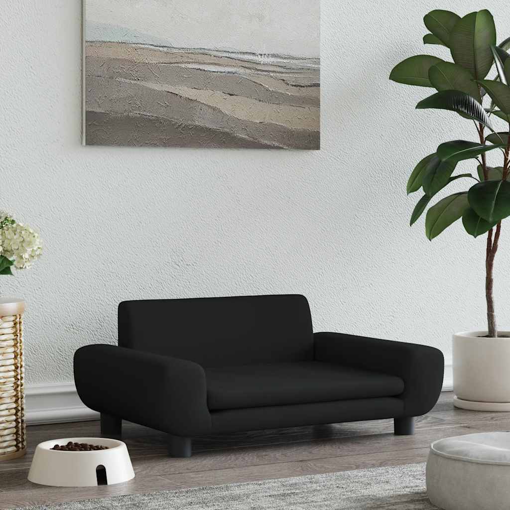 E-shop vidaXL Pelech pre psa čierny 70x45x30 cm zamat