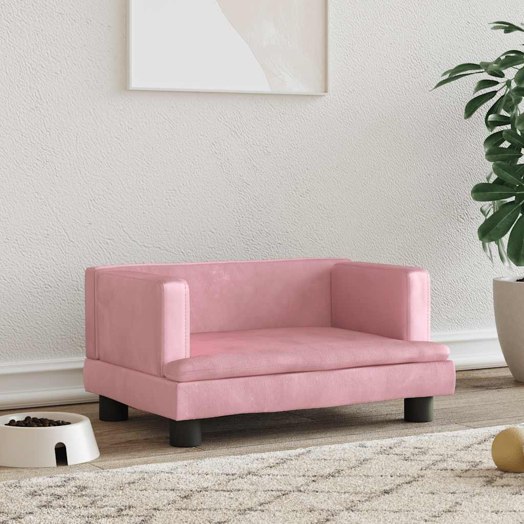 E-shop vidaXL Pelech pre psa ružový 60x40x30 cm zamat
