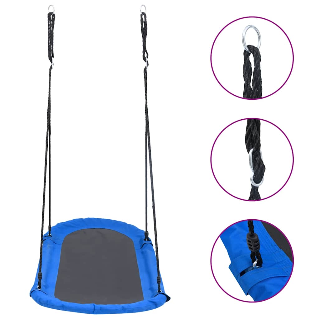 E-shop vidaXL Hojdacie hniezdo s vlajkami 165x70 cm