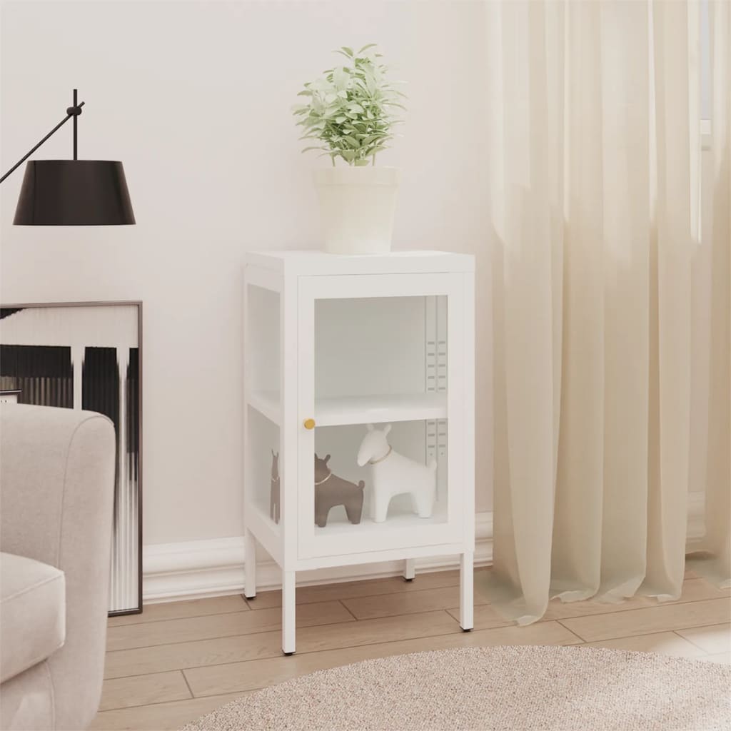 E-shop vidaXL Komoda 38x35x70 cm kov a sklo