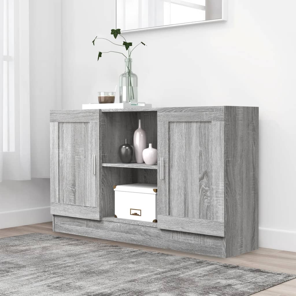 E-shop vidaXL Komoda sivý dub sonoma 120x30,5x70 cm spracované drevo