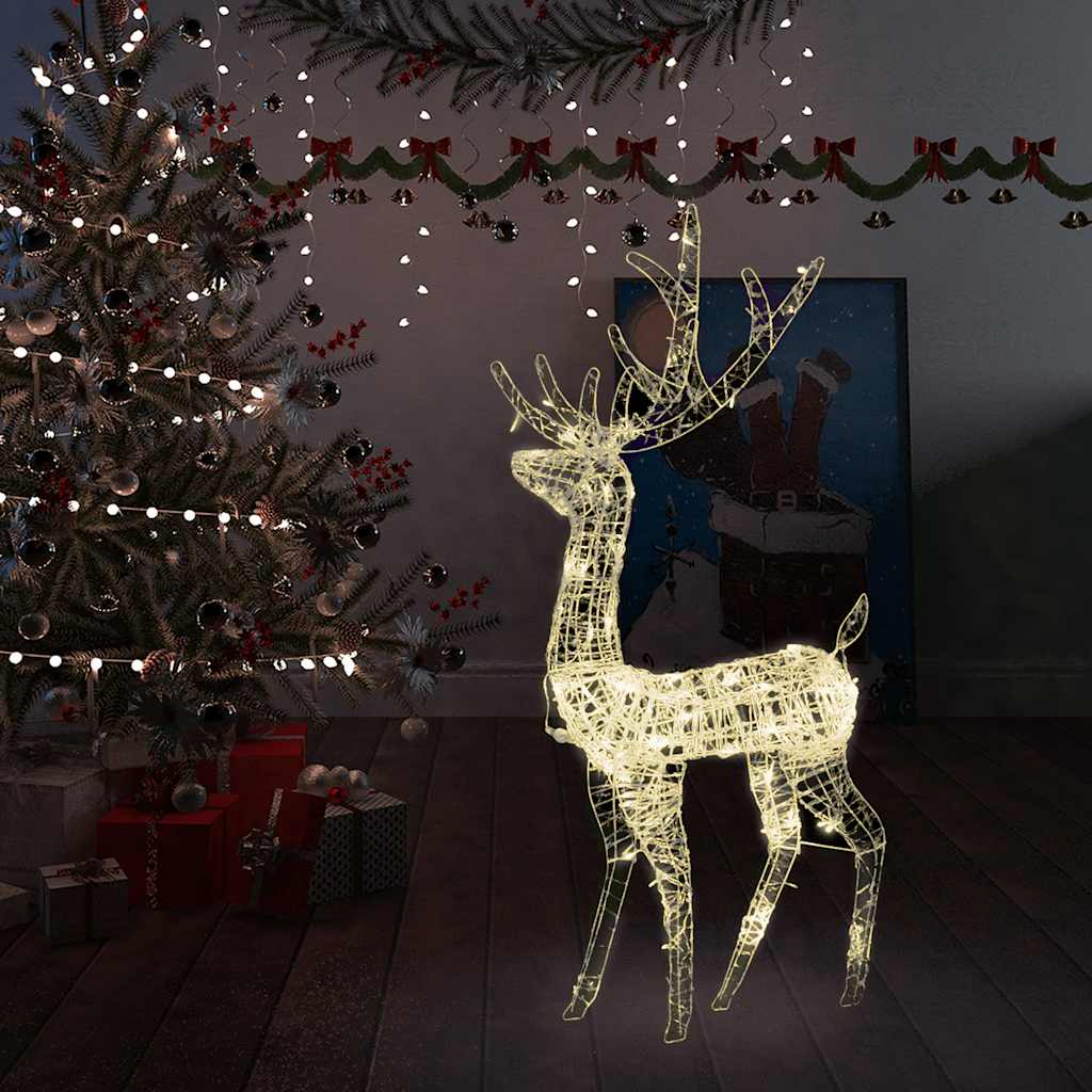 E-shop vidaXL Vianočná dekorácia, akrylový sob 140 LED 120 cm, teplá biela