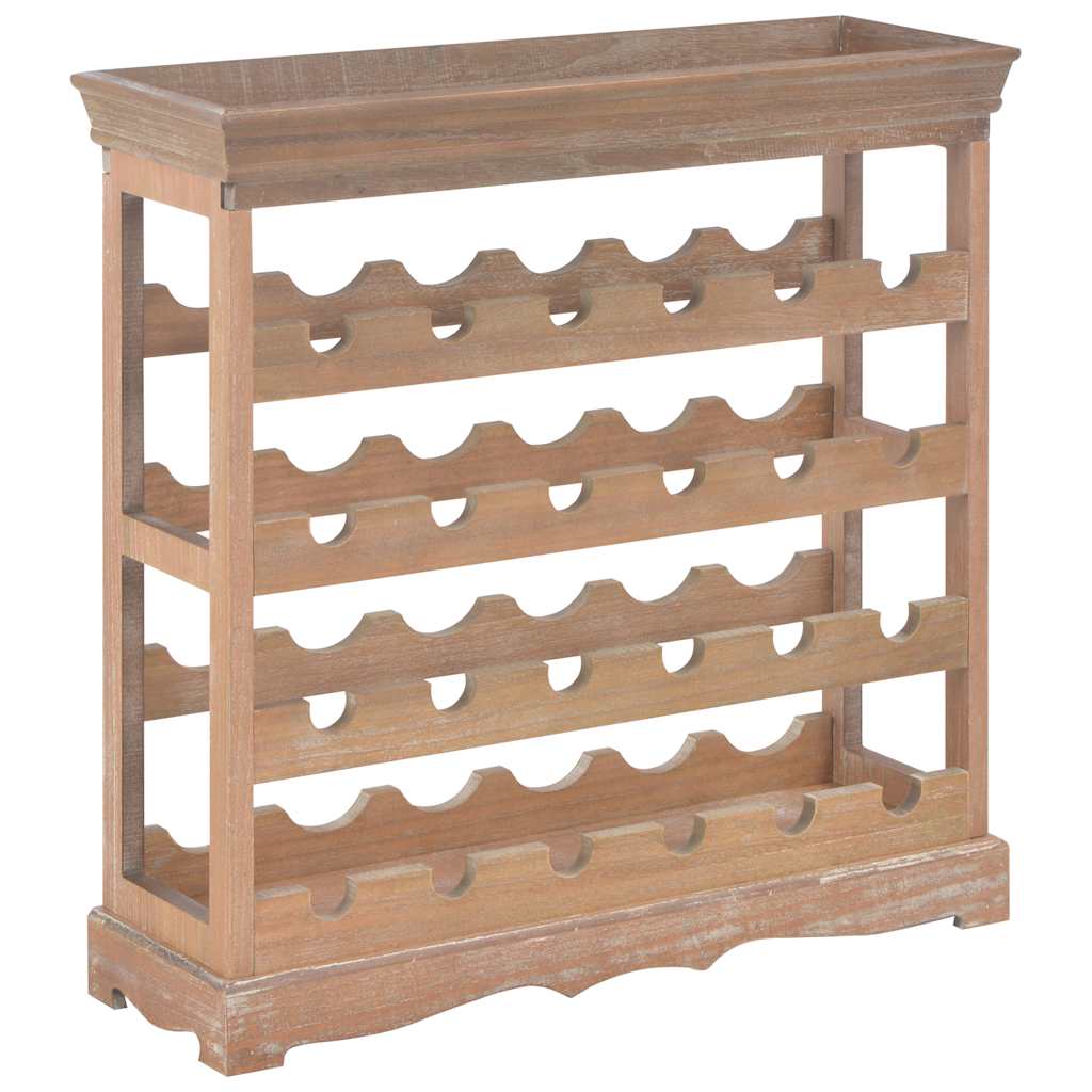 E-shop vidaXL Skrinka na víno, hnedá 70x22,5x70,5 cm, MDF