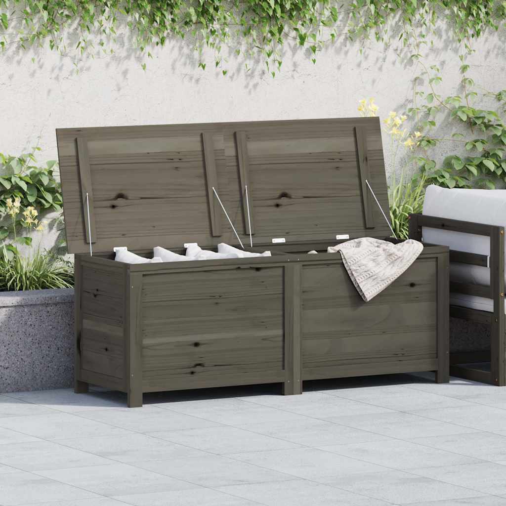 E-shop vidaXL Vonkajší box na vankúše antracitový 150x50x56 cm jedľový masív